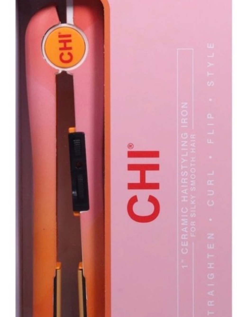 CHI Pink 1" Ceramic Hairstyling Iron - Professional Pink Straightener & Curler
